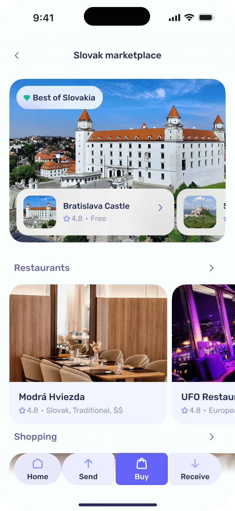 BitBeon app — marketplace