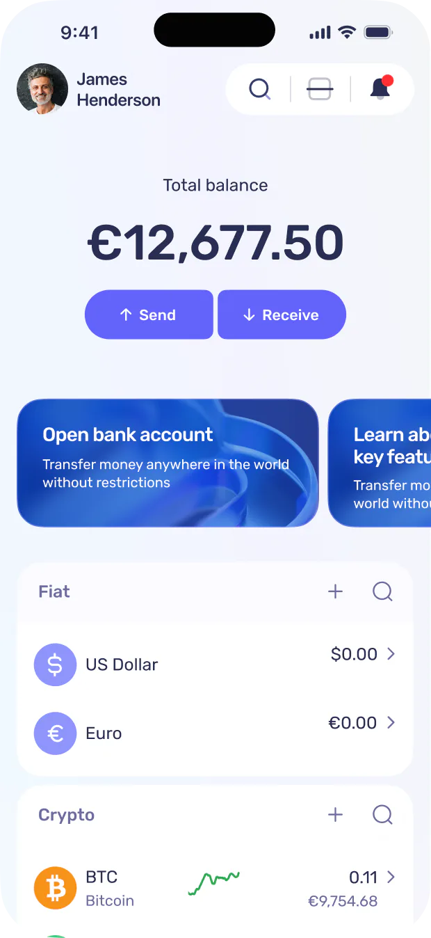 BitBeon app — home screen